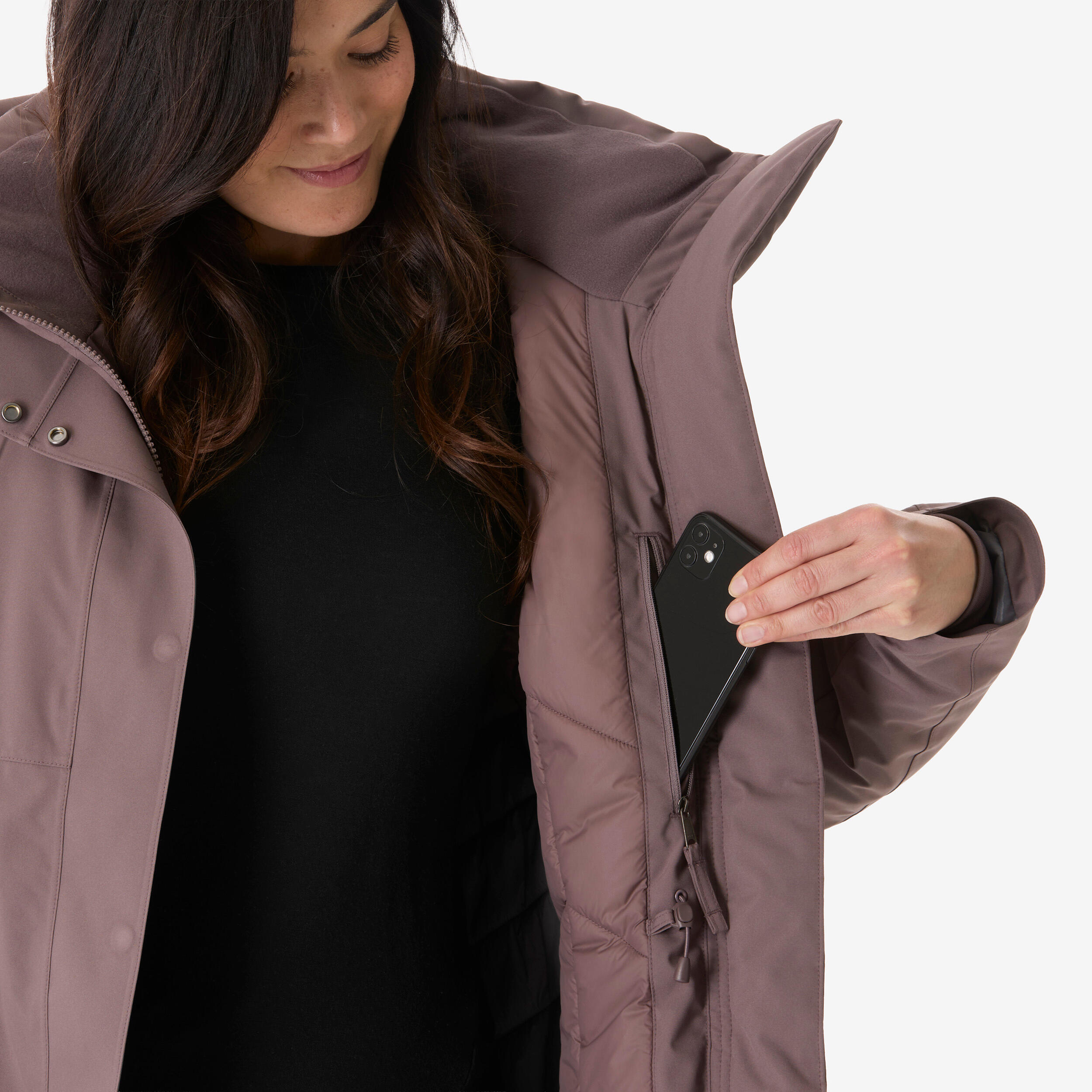 Women’s Waterproof Winter Parka, NH 500 8/12
