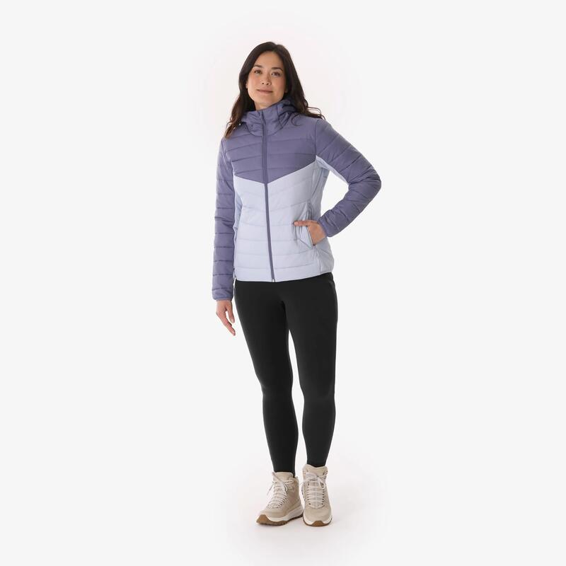 Kadın Outdoor Şişme Mont - Mor - MH500 -10°