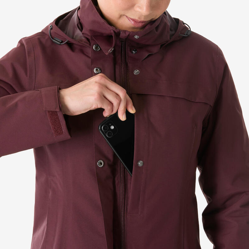 Kadın 3'ü 1 Arada Outdoor Kar Montu/Kışlık Mont - Mor - NH100 0 °C