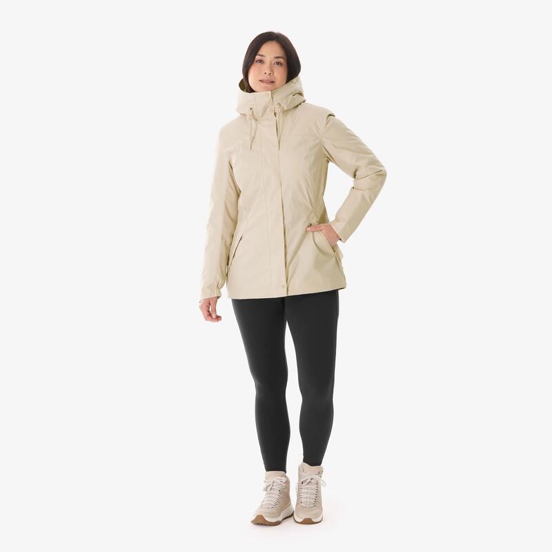 Kadın Outdoor Su Geçirmez Kar Montu/Kışlık Mont - Bej - NH500 -10 °C
