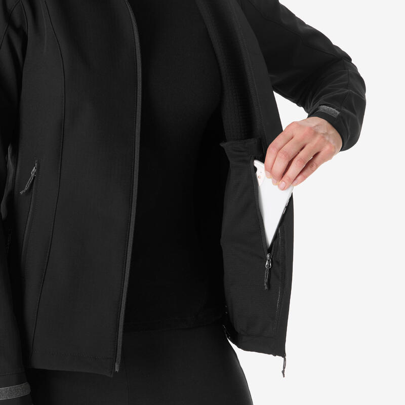 Kadın Outdoor Rüzgar Kesen Softshell Mont - Siyah - MT500