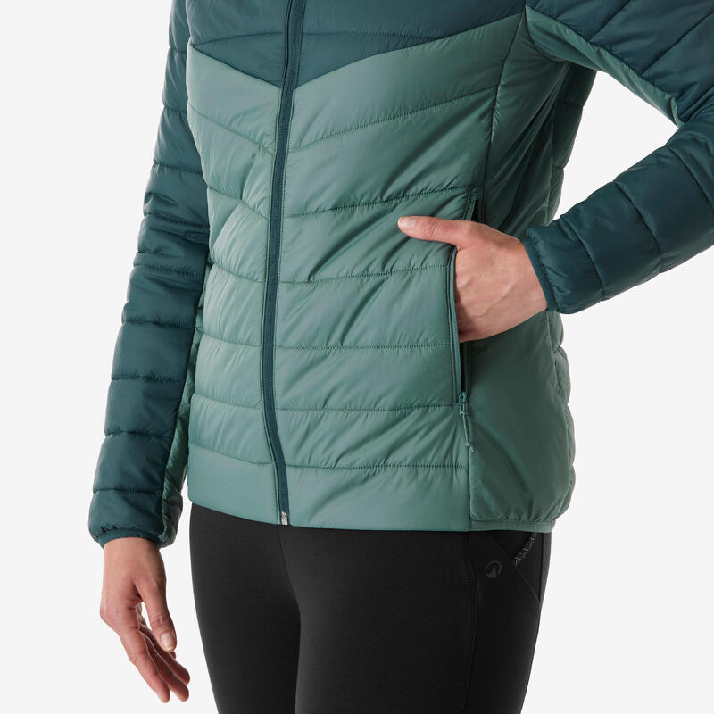 Kadın Outdoor Şişme Mont - Yeşil - MH500 -6°