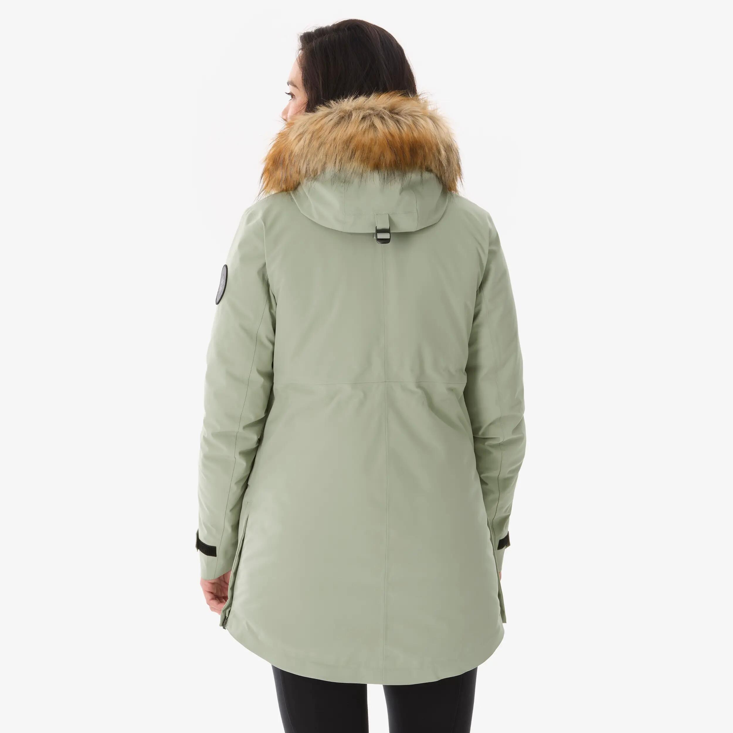 Parka invierno -17 °C de senderismo mujer, NH900 verde 6/14