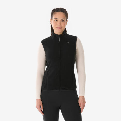 Gilet polaire de randonnée montagne femme, MH100 noir