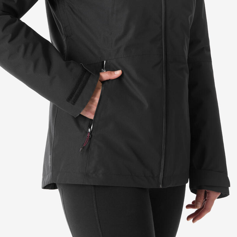 Kadın 3'ü 1 Arada Outdoor Kar Montu/Kışlık Mont - Siyah - MH500 -8 °C