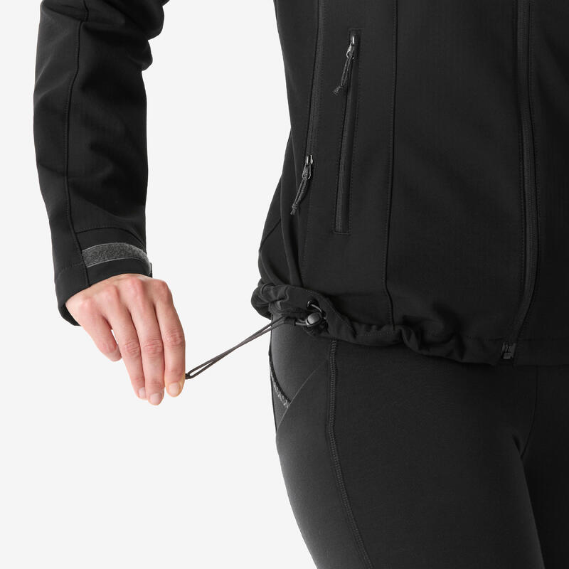 Kadın Outdoor Rüzgar Kesen Softshell Mont - Siyah - MT500