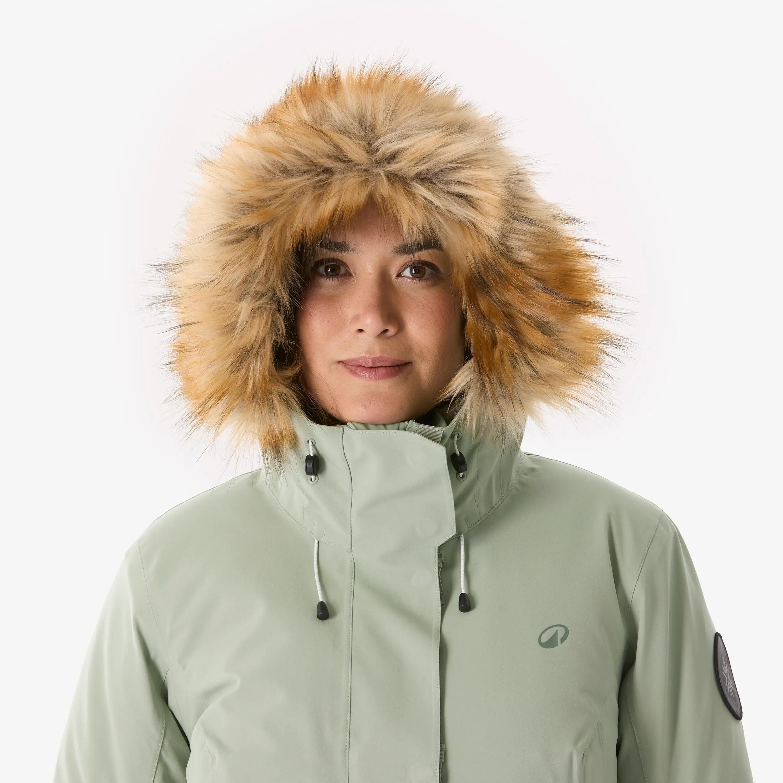 Parka invierno -17 °C de senderismo mujer, NH900 verde 4/14
