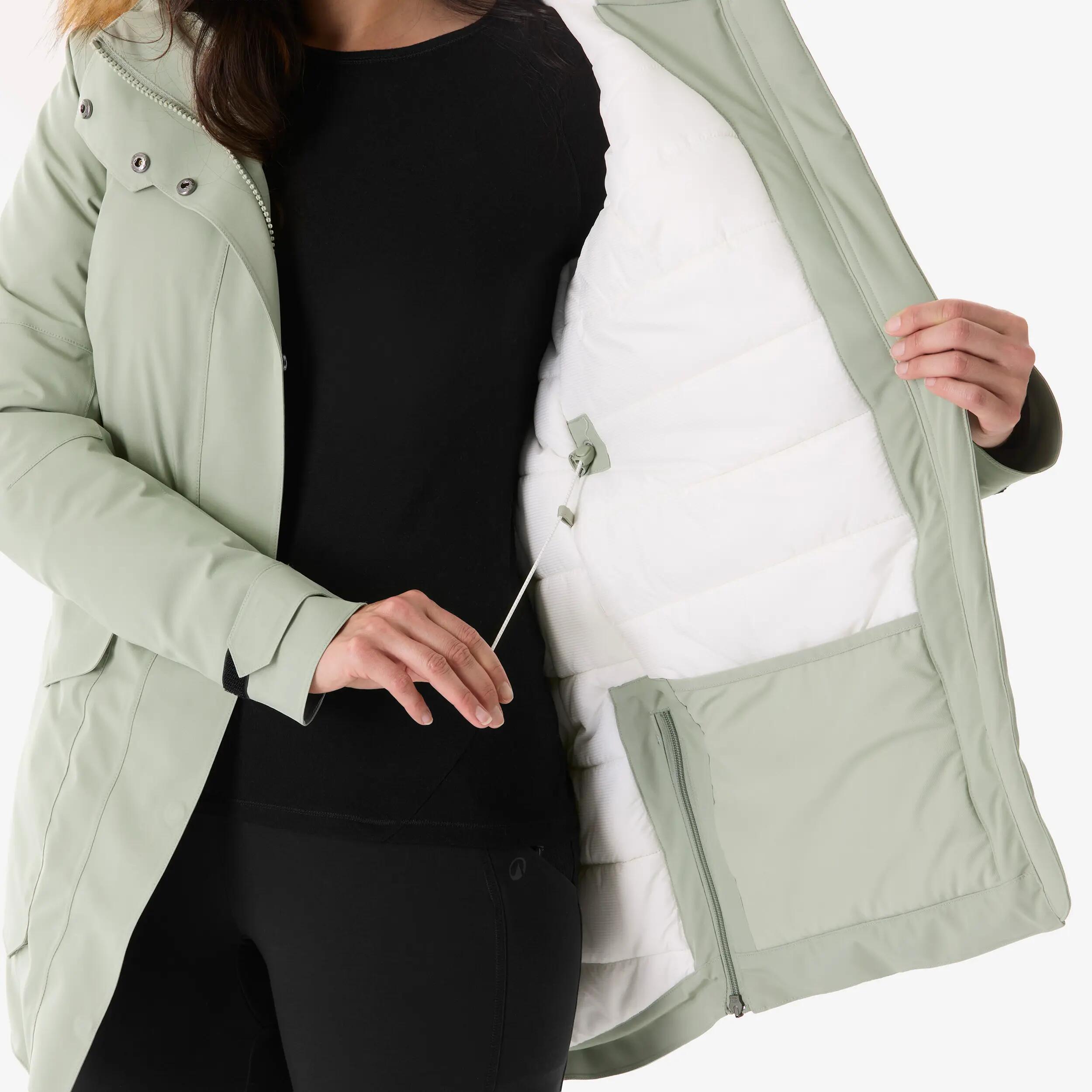 Parka invierno -17 °C de senderismo mujer, NH900 verde 14/14