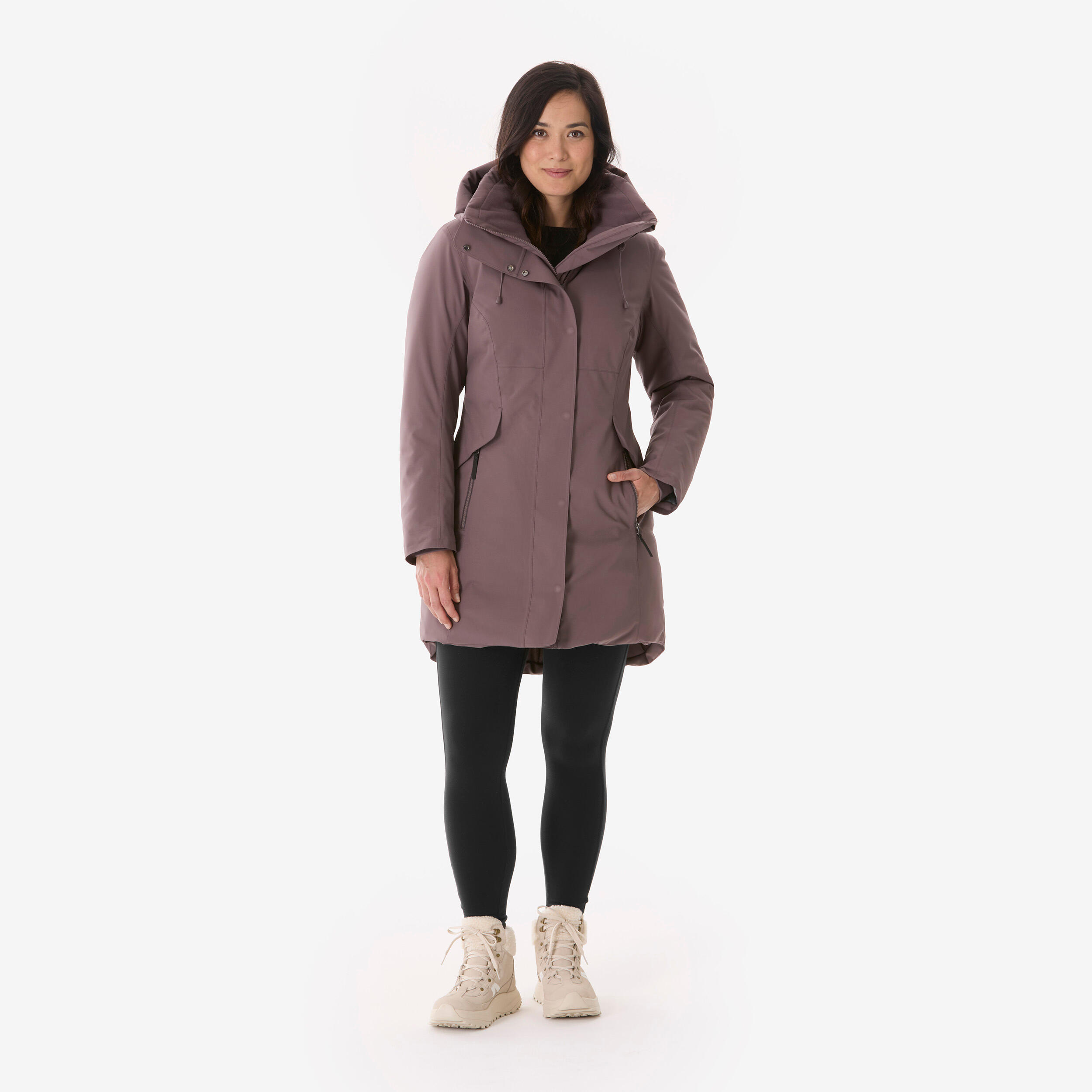 Women’s Waterproof Winter Parka, NH 500 4/12