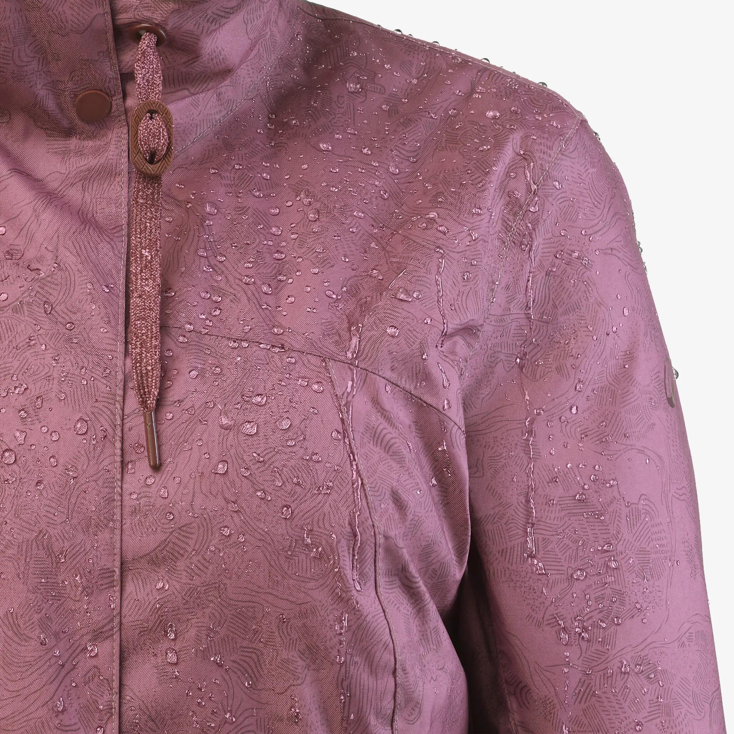Women Winter Warm Snow Jacket - Padded & Waterproof Upto -10°C - Purple NH500 -  3