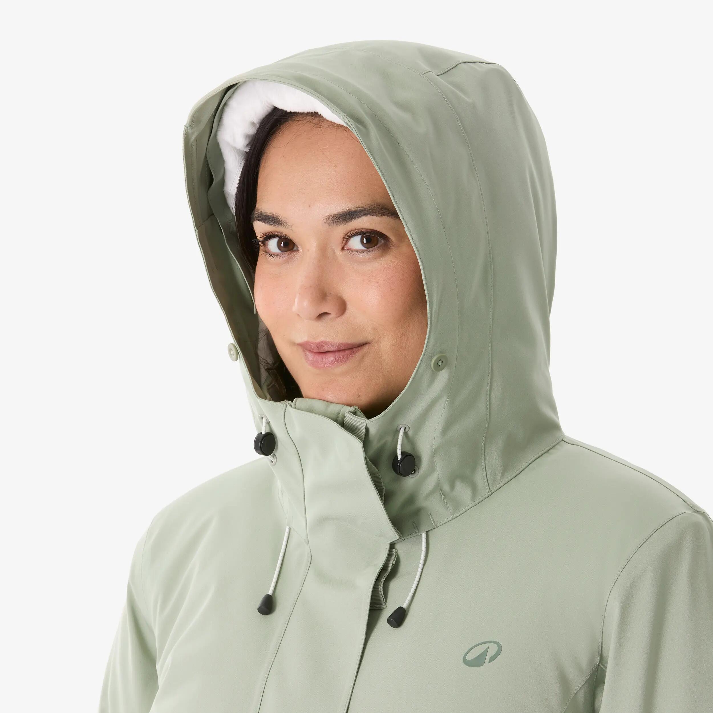 Parka invierno -17 °C de senderismo mujer, NH900 verde 5/14