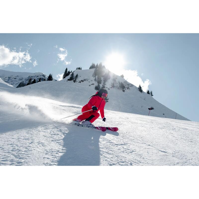 Kadın Kayak/Snowboard Montu - Kırmızı - 500