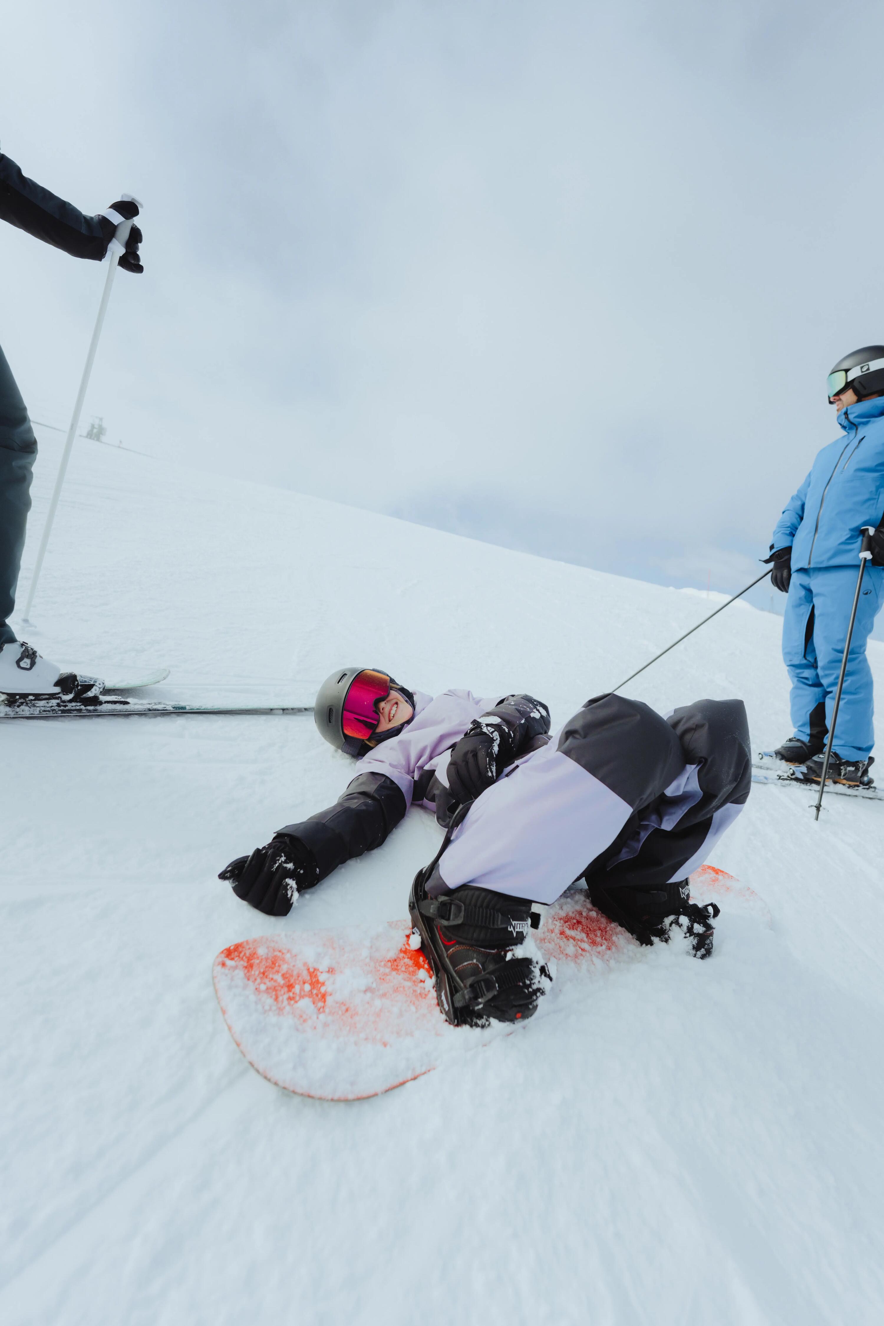 Casaco de ski e snowboard quente e impermeável homem, 500 azul e preto 21/24