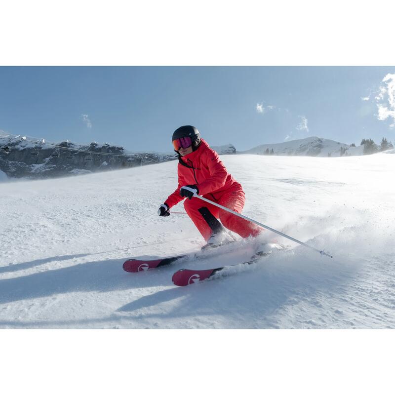 Kadın Kayak/Snowboard Montu - Kırmızı - 500