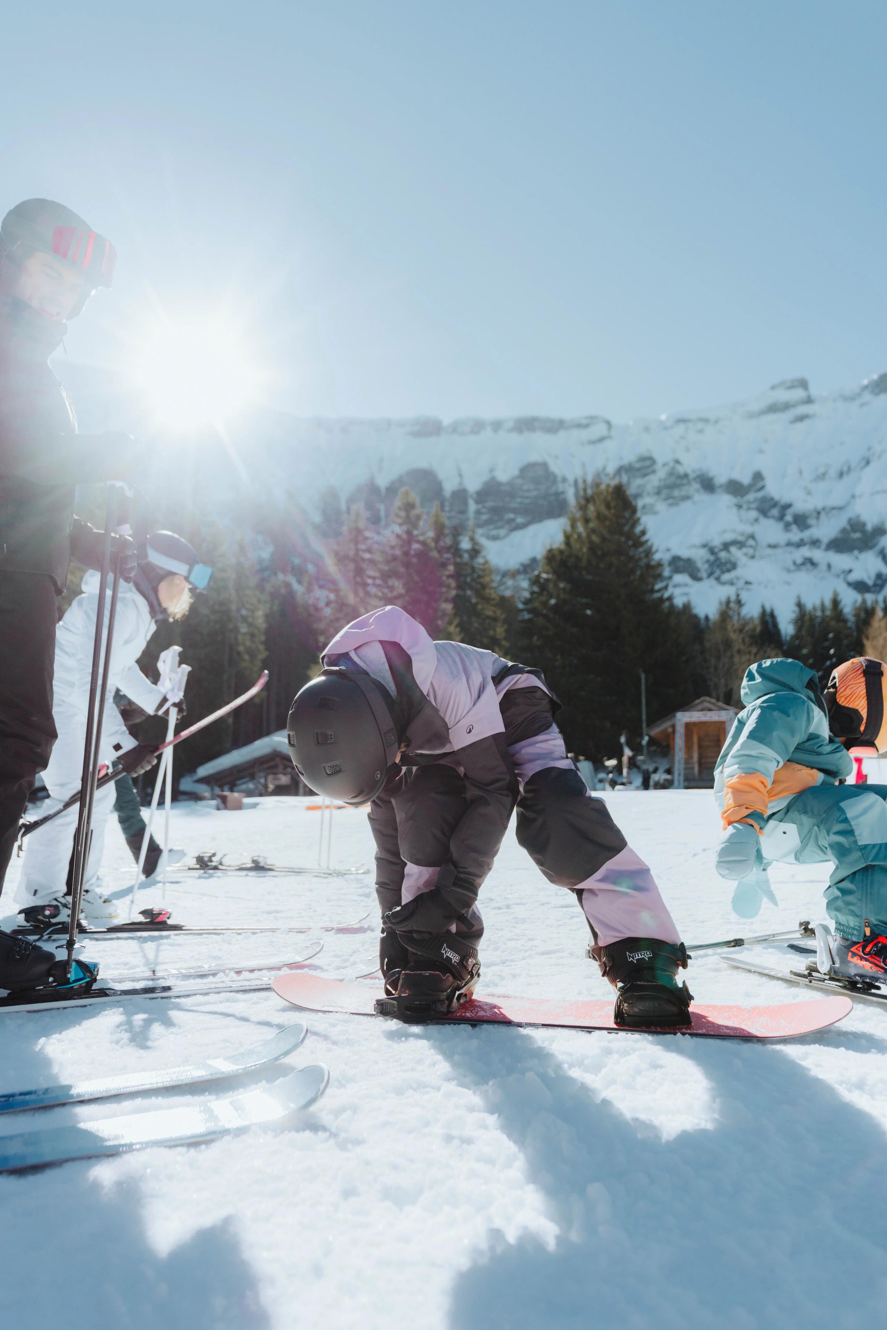 Salopette sci e snowboard bambino SNB 900 viola 11/18