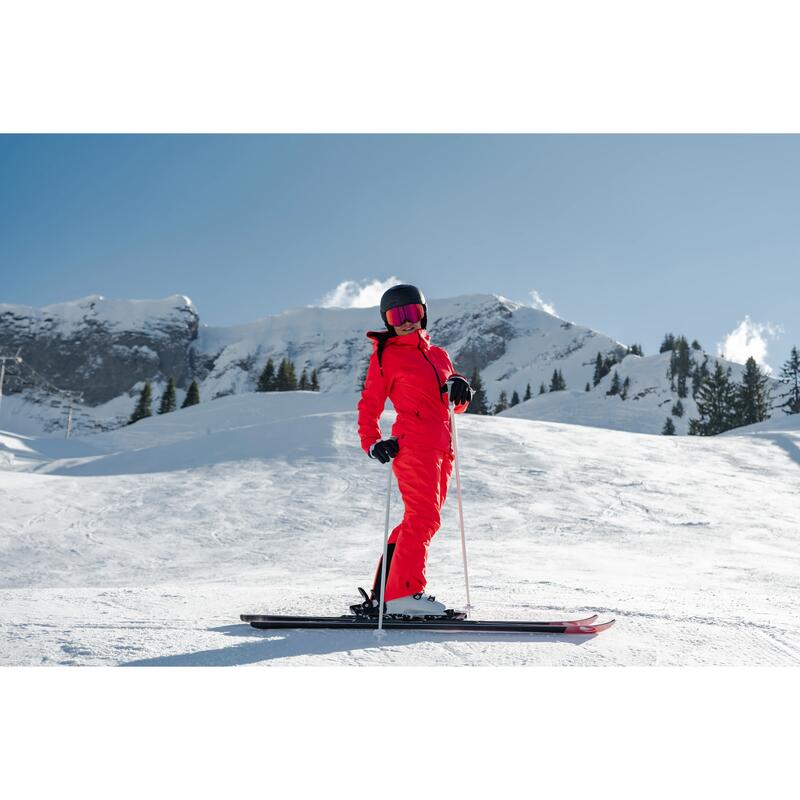 Kadın Kayak/Snowboard Montu - Kırmızı - 500