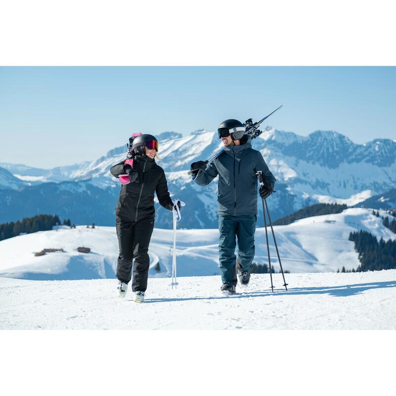 Kadın Kayak/Snowboard Montu - Siyah - 500