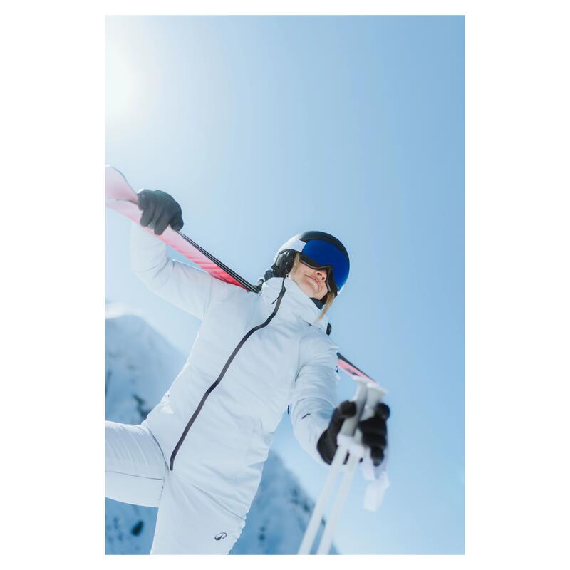 Kadın Kayak/Snowboard Montu - Açık Mavi - 500