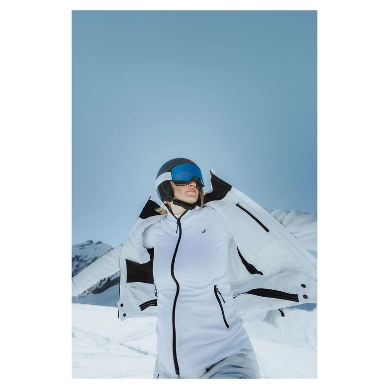 Kadın Kayak/Snowboard Montu - Açık Mavi - 500