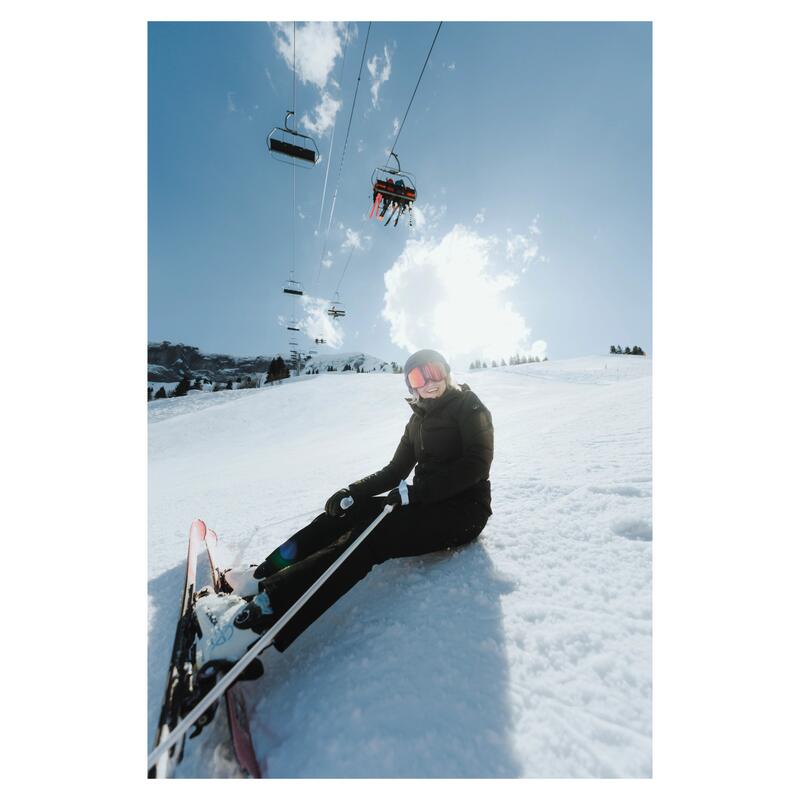 Kadın Kayak/Snowboard Montu - Siyah - 500