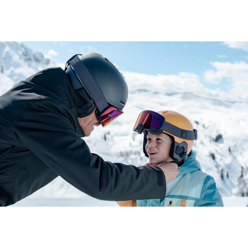 Erkek Kayak/Snowboard Montu - Siyah - 500