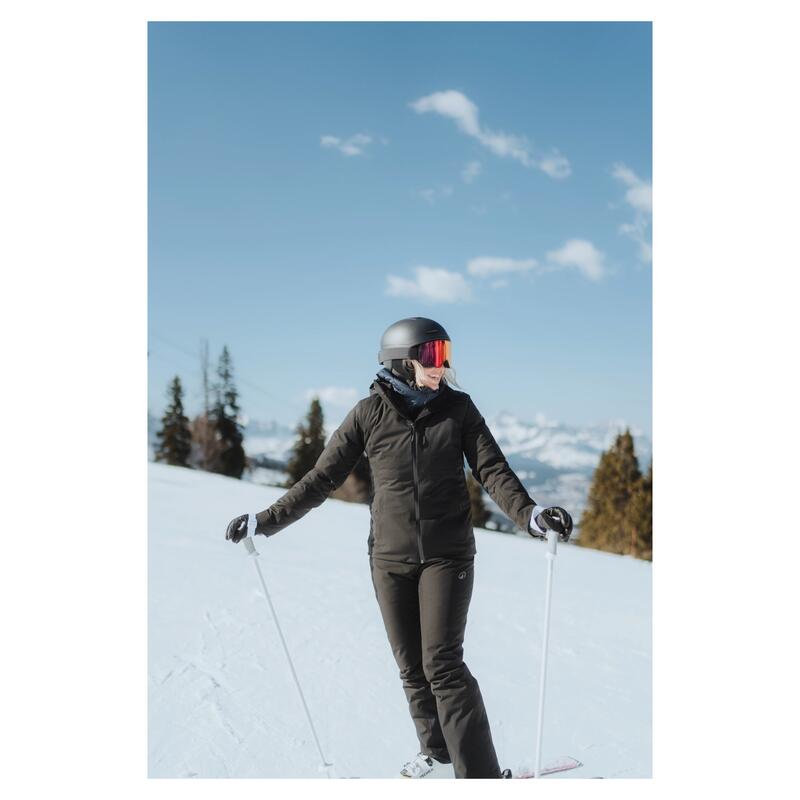 Kadın Kayak/Snowboard Montu - Siyah - 500