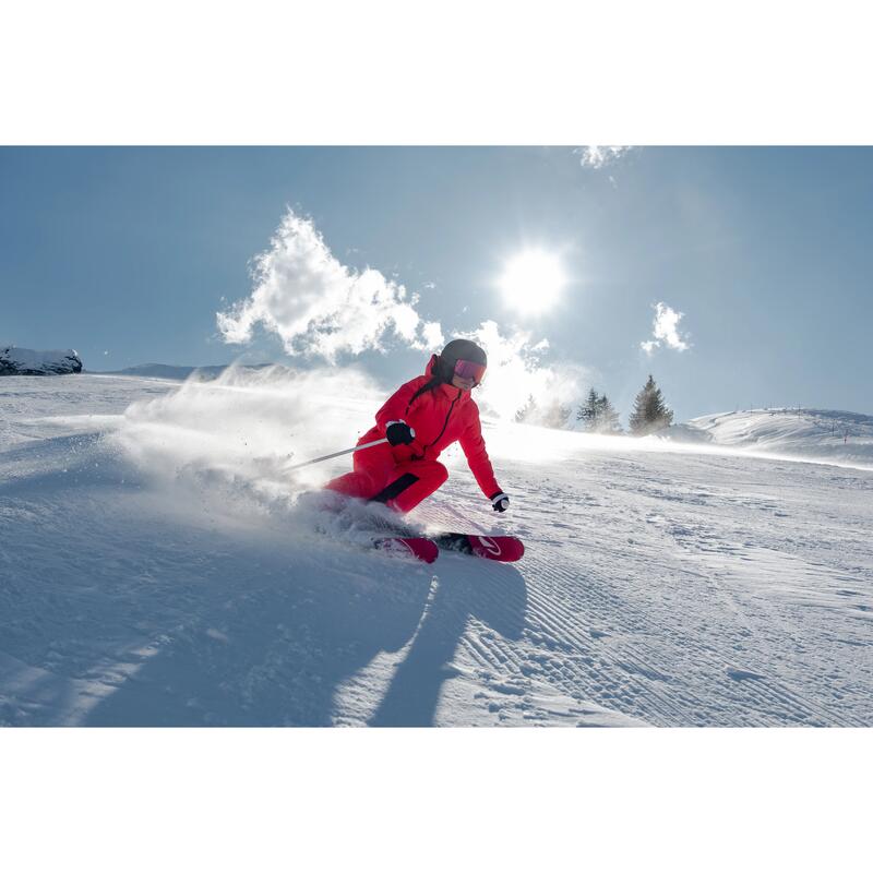 Kadın Kayak/Snowboard Montu - Kırmızı - 500