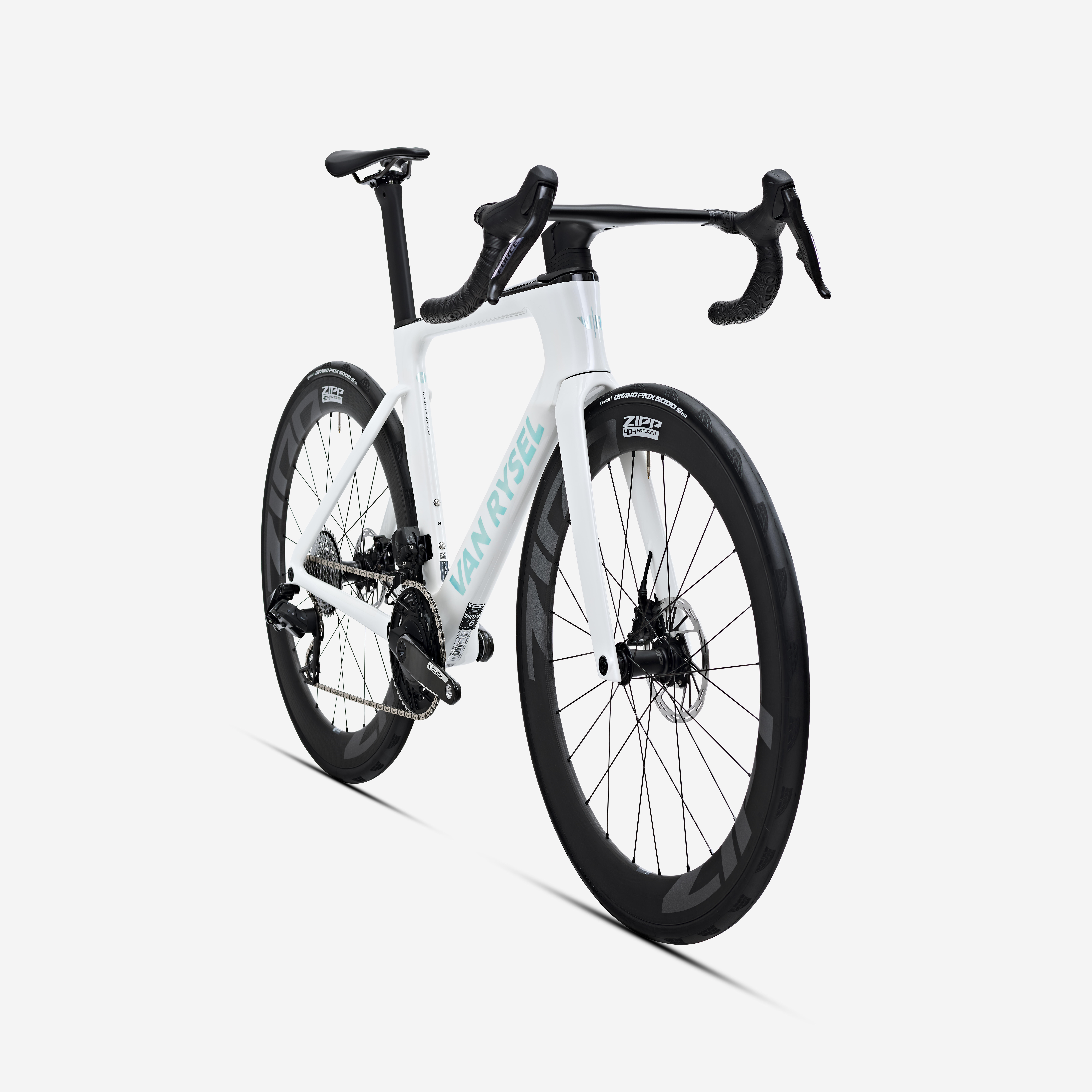 VAN RYSEL Cestný bicykel RCR-F Pro FORCE AXS E1 12r PWM biely XS · záber 3