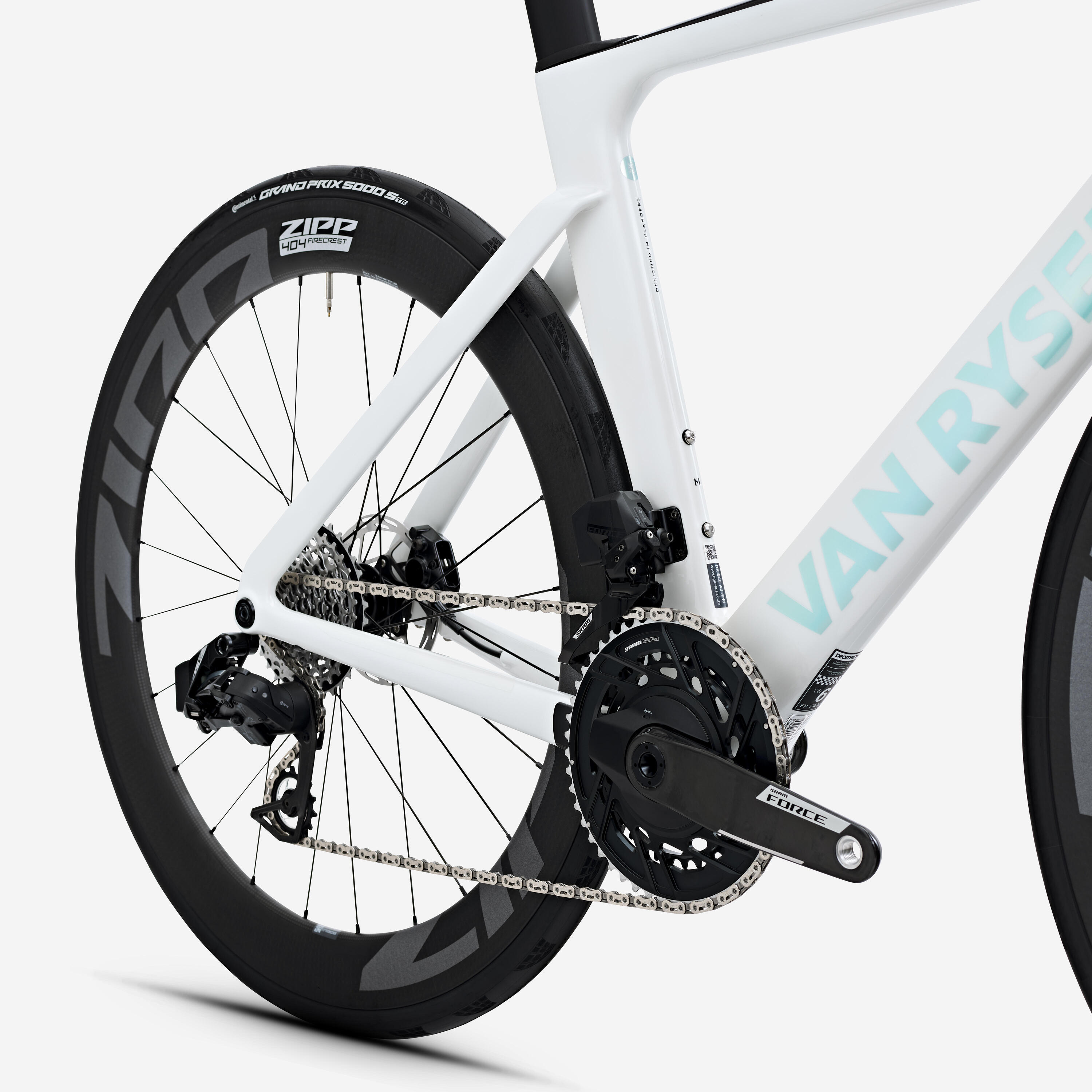 Rennvelo Sram Force AXS E1 12V Powermeter, RCR-F Pro weiss 4/17