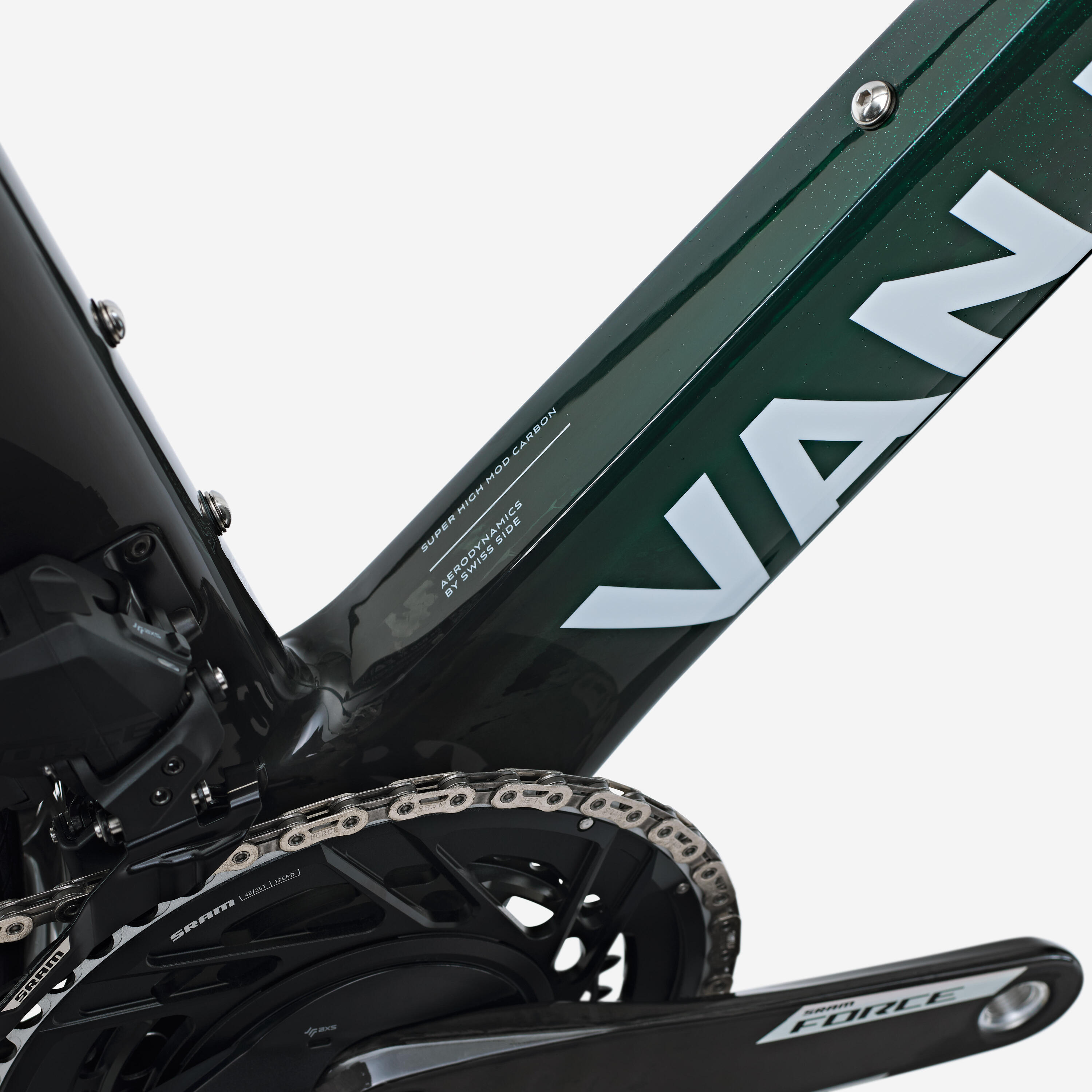 Rennvelo Sram Force AXS E1 2x12g Leistungsmesser, RCR-F Pro grün 10/17
