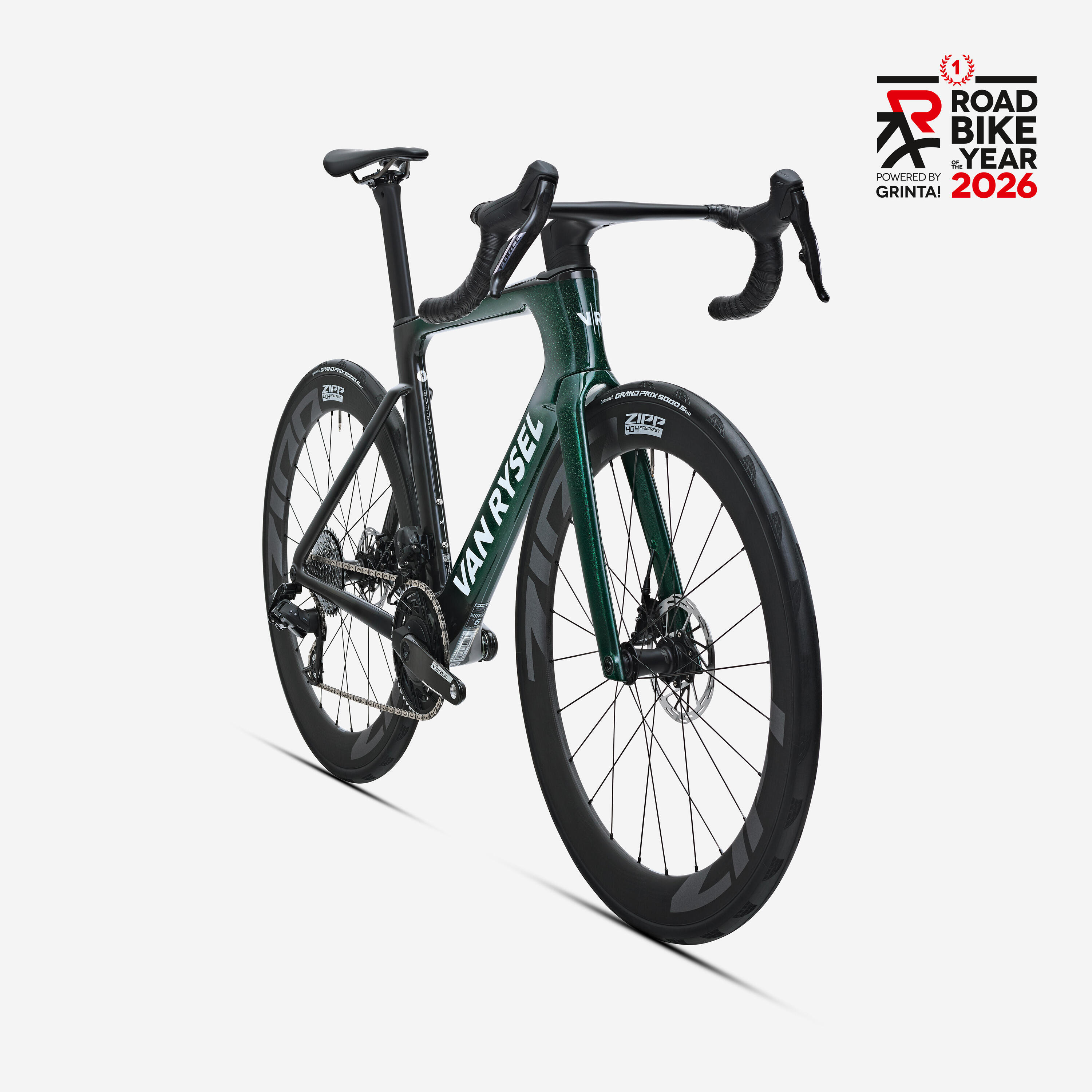 Rennvelo Sram Force AXS E1 2x12g Leistungsmesser, RCR-F Pro grün 2/17