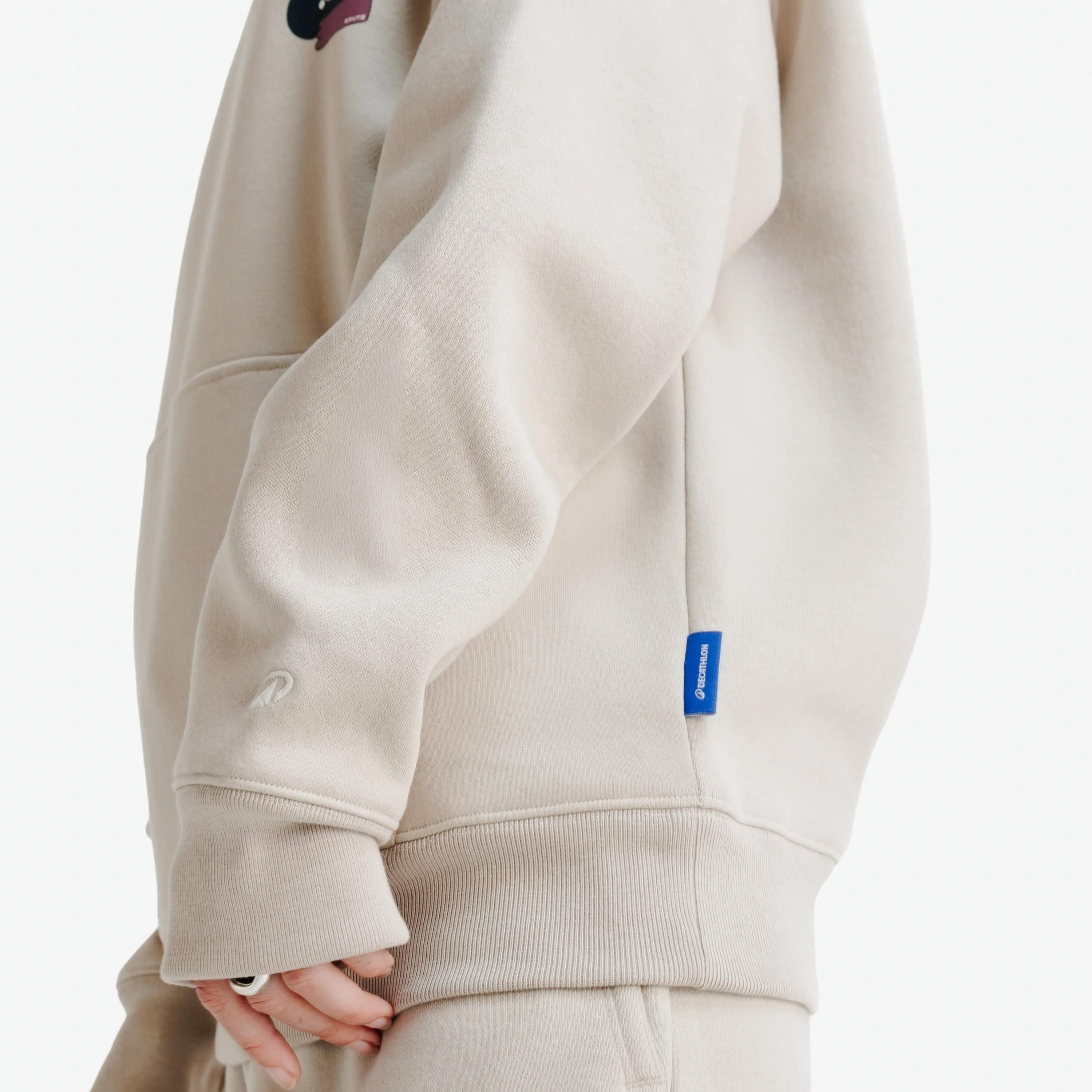 Sudadera con capucha corte holgado unisex, Elementals, beige 5/5