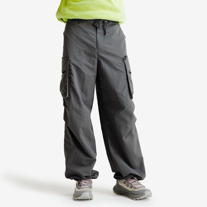 Pantalon cargo de sport larg - Gri