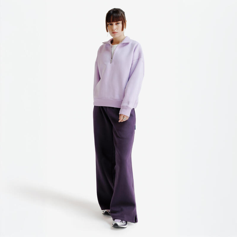 Bluză cu fermoar, oversize, Elementals, Lila Damă