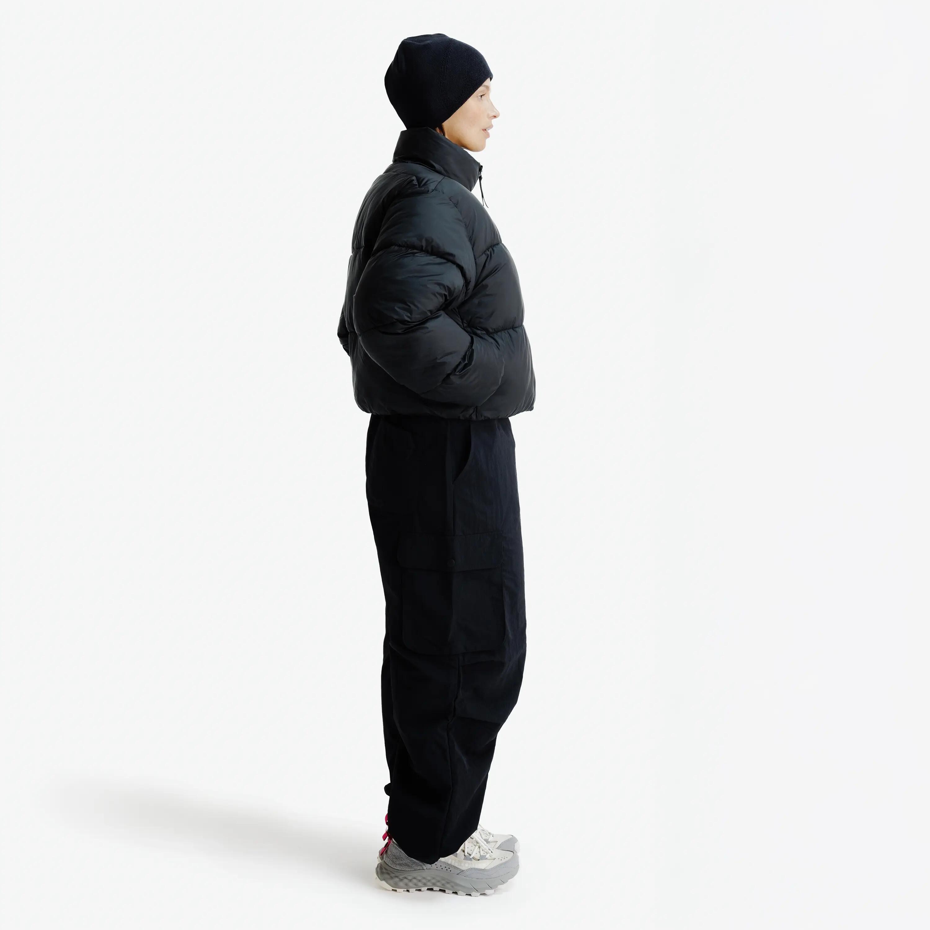 Women's Cropped Puffer Jacket, Lifetech, Black 4/5