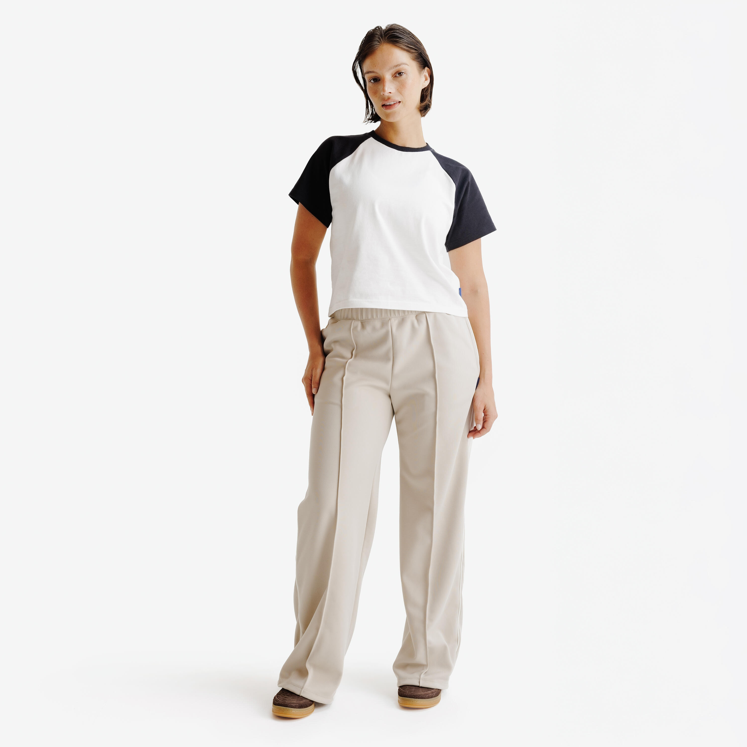 T-shirt Heritage Mulher Branco Preto 2/5