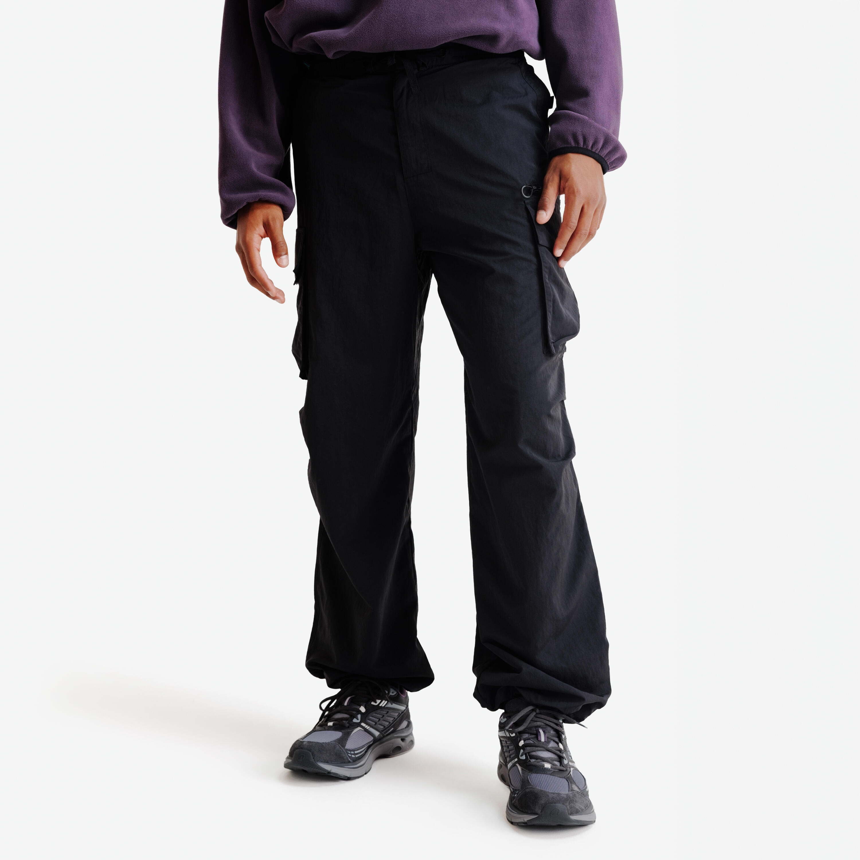 Pantalon de Sport Cargo larg Negru