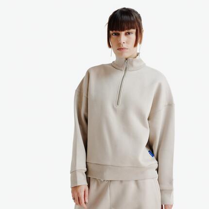 Bluza oversize ze stójką na suwak damska Elementals