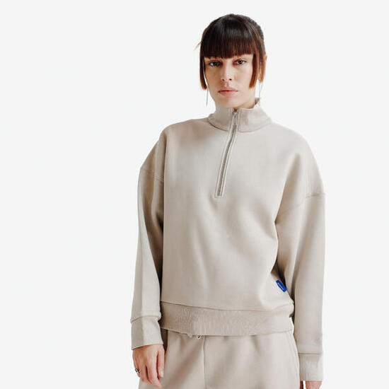 Bluza oversize ze stójką na suwak damska Elementals