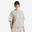 Tricou crop oversize, Elementals, Bej, Damă