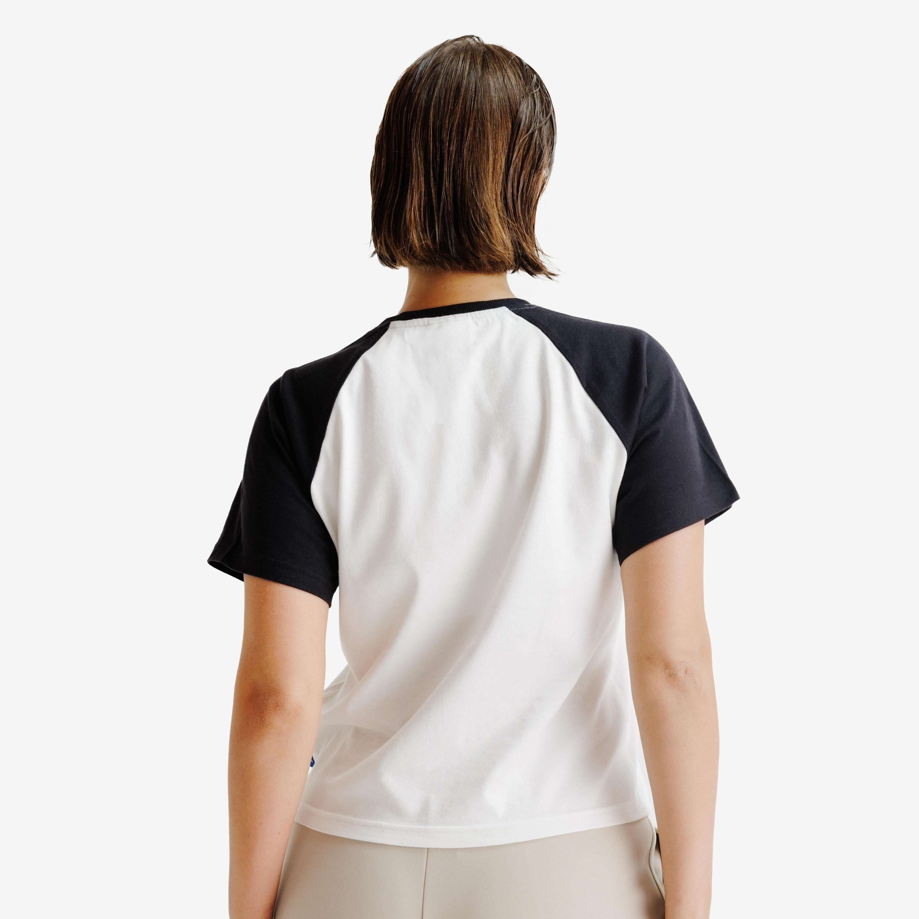 T-shirt Heritage Mulher Branco Preto 3/5