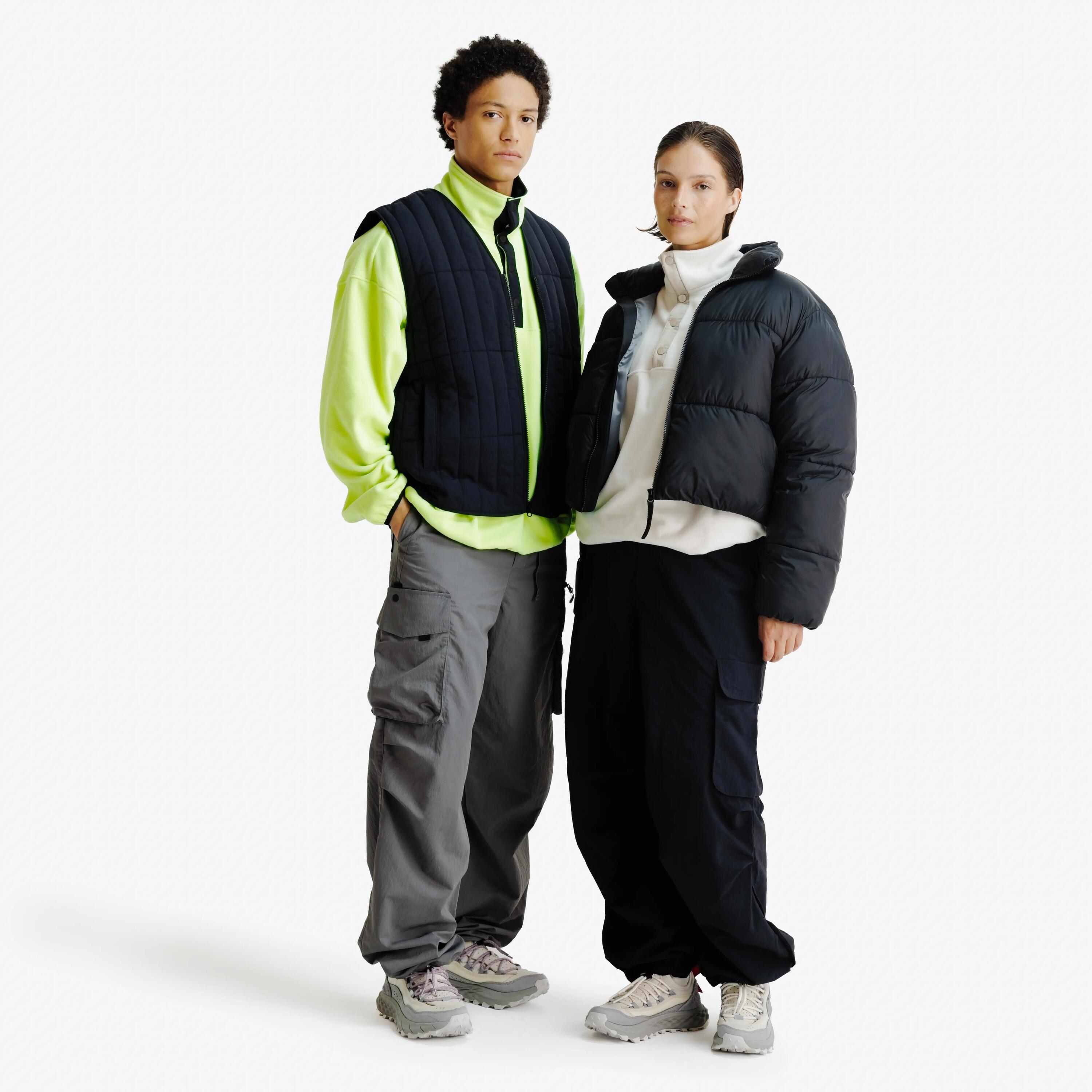 Women's Cropped Puffer Jacket, Lifetech, Black 5/5