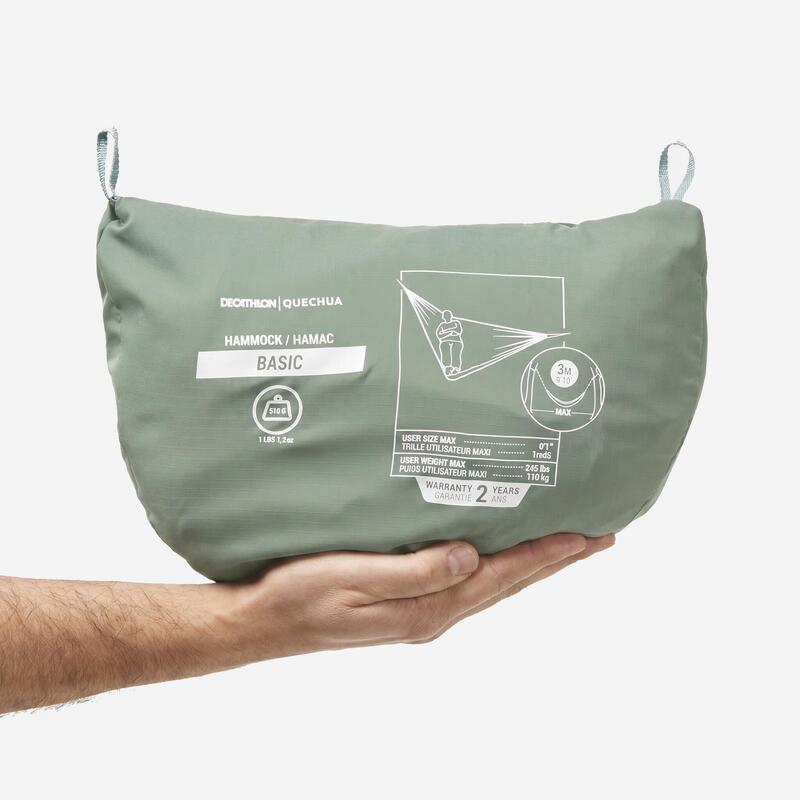 Tek Kişilik Hamak - 300 × 150 cm - Yeşil - Basic