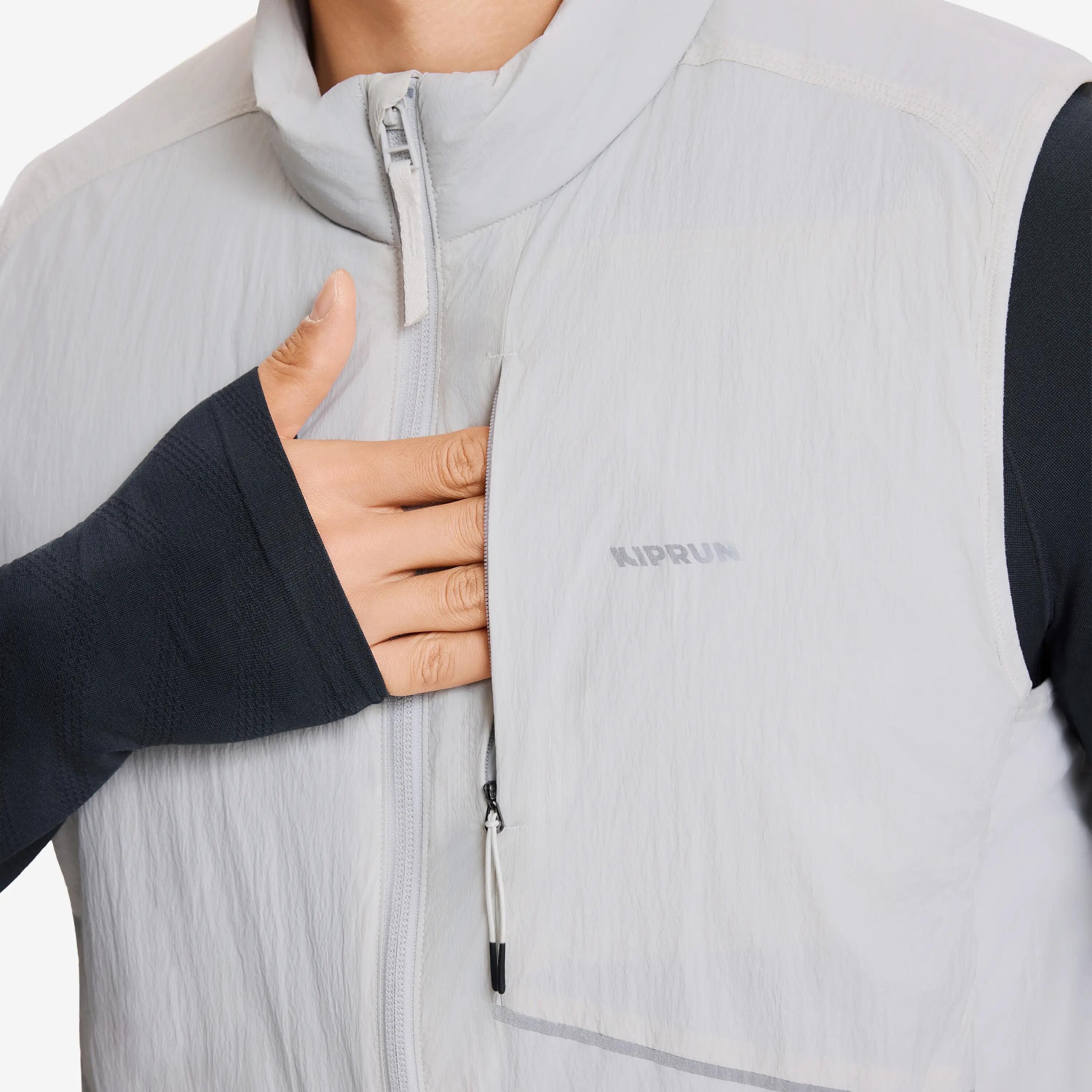 Gilet running uomo SL 500 WARM grigio 12/21