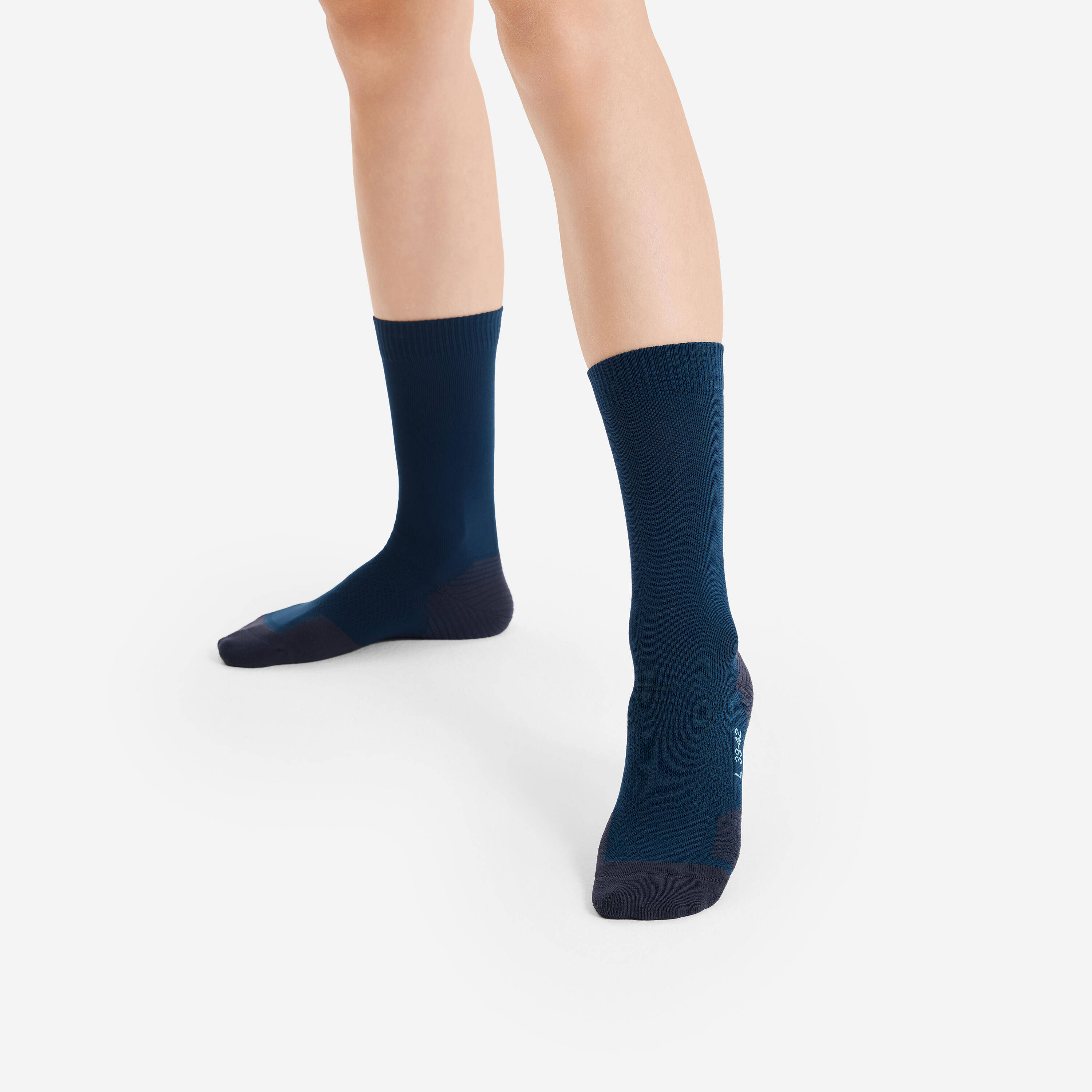 PACK OF 2 PAIRS OF RUN500 THICK MID-CALF RUNNING SOCKS -  4