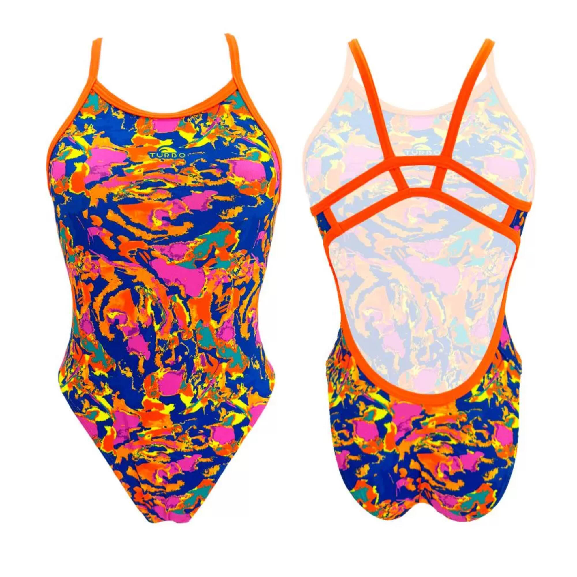 Bañador mujer Turbo Kraken naranja 4/4