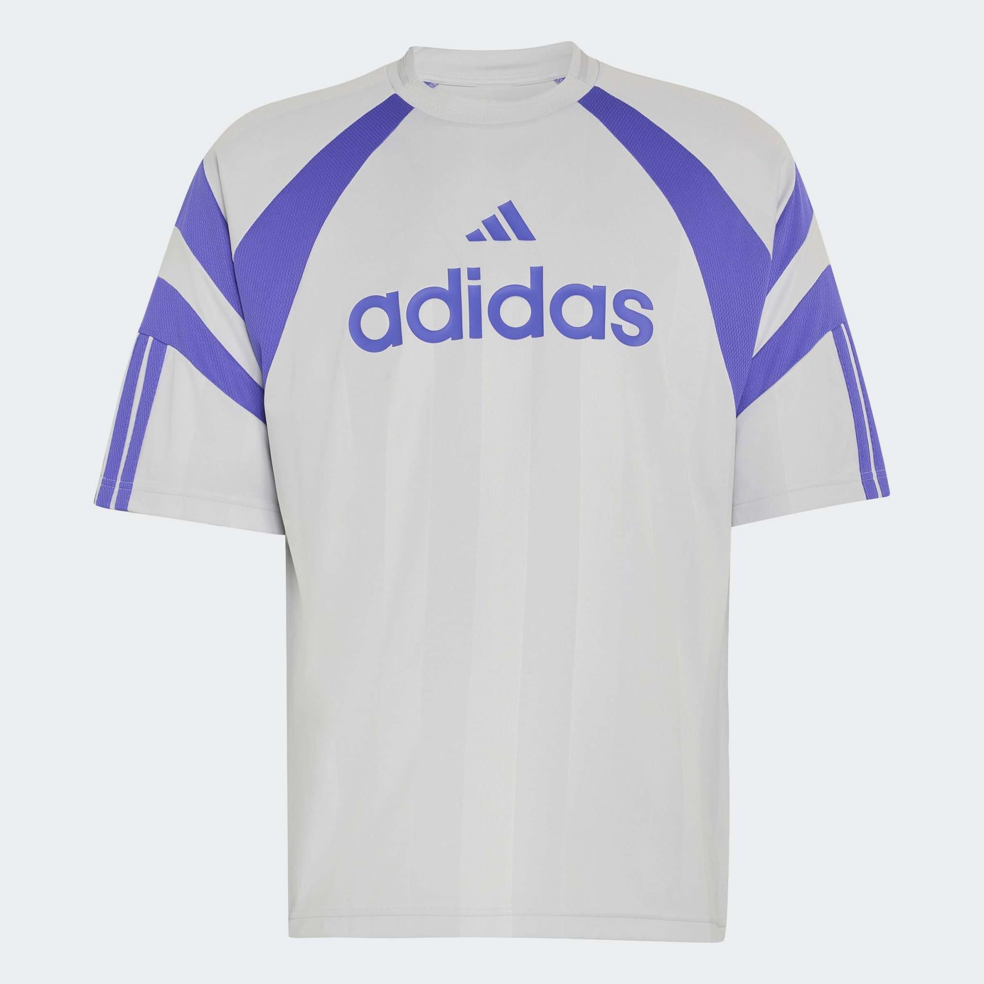 Tee shirt jersey regular homme, Adidas, gris et violet 4/4