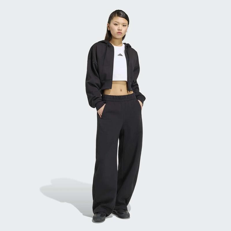Pantalon barrell Adidas, negru, damă