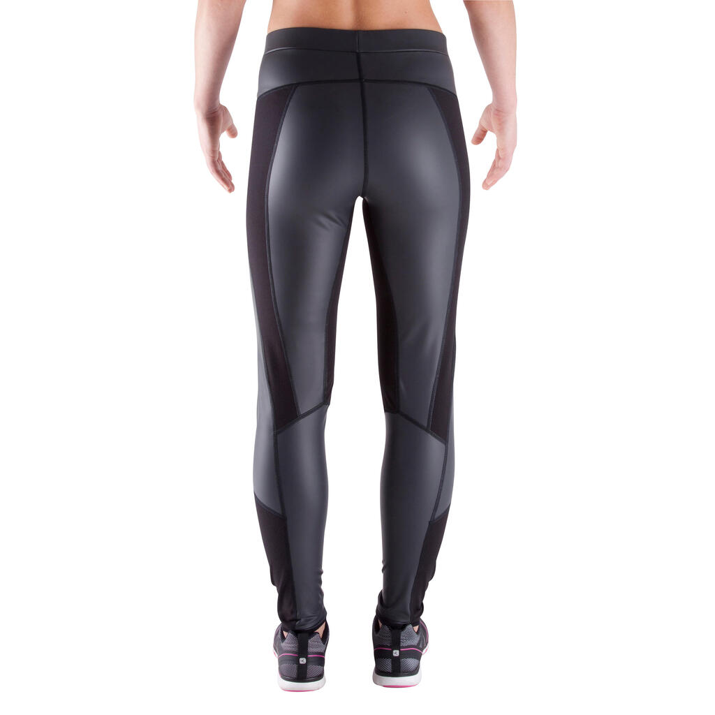 Schwitz-Trainingshose Sweat+ Fitness Cardio Damen schwarz