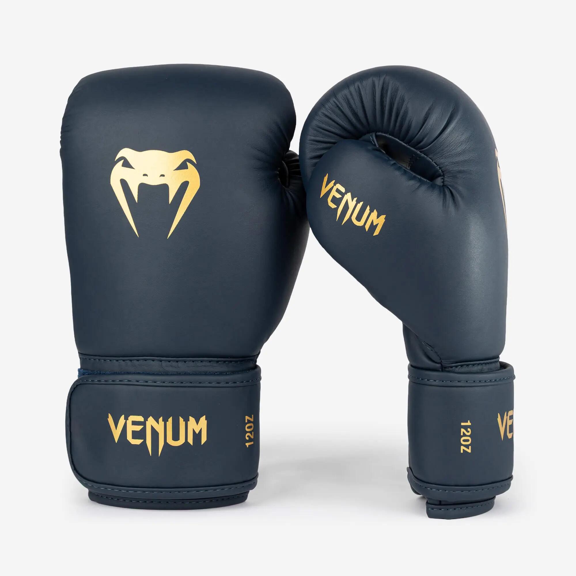Gants de boxe Essential Icy Blue, bleu et doré 2/6